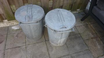 brocante vuilnisemmer, asemmer, prullenbak, ijzer beschikbaar voor biedingen