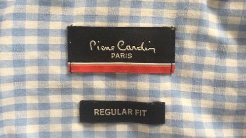 Pierre cardin overhemd ( korte mouw), maat xl, Kleding | Heren, Overhemden, Zo goed als nieuw, Halswijdte 43/44 (XL), Blauw, Ophalen of Verzenden