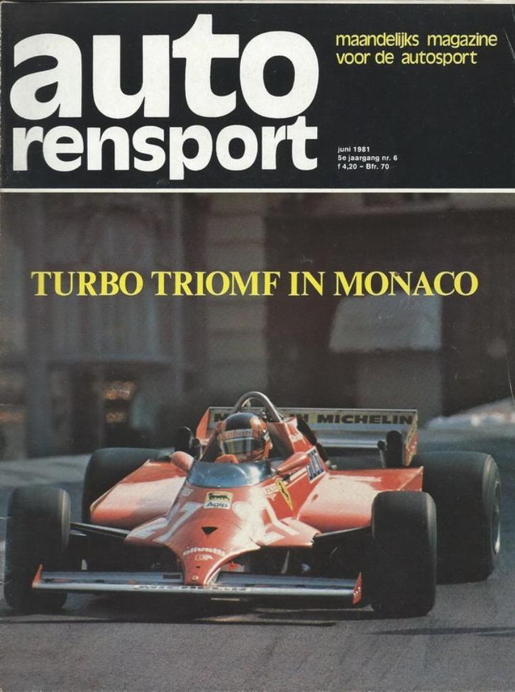 Autorensport 6 1981 : Saab 900 Turbo 5 sedan - Mitsubishi, Boeken, Auto's | Folders en Tijdschriften, Gelezen, Algemeen, Ophalen of Verzenden