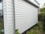 25 m² wit houtnerf Keralit gevelbekleding van 535 cm lang, Ophalen, Gebruikt