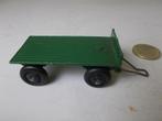 1948 Dinky Toys 25G SMALL TRAILER =GREEN= (-V-), Hobby en Vrije tijd, Modelauto's | 1:43, Ophalen of Verzenden, Gebruikt, Tractor of Landbouw