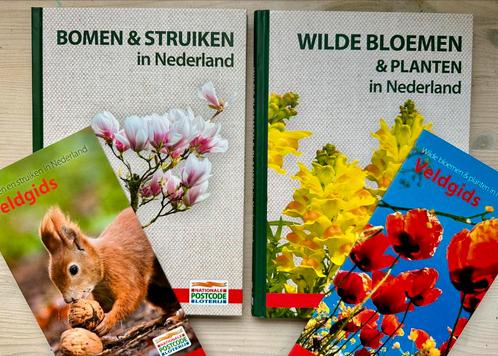 Twee delen natuurboeken Postcode Loterij inclusief veldgids, Boeken, Natuur, Nieuw, Bloemen, Planten en Bomen, Ophalen of Verzenden