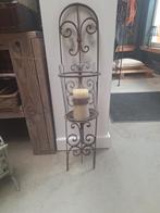 Brocante gietijzeren wanddecoratie/kandelaar, Antiek en Kunst, Curiosa en Brocante, Ophalen