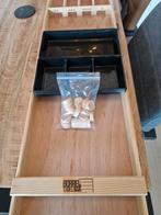 Mini borrelplank sjoelbak, Ophalen, Gebruikt