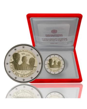 2 Euro Vaticaanstad MARCONI PROOF Commemmorative beschikbaar voor biedingen