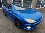 Peugeot 206 CC 2.0-16V - Leer - Nieuwe Apk -, Auto's, Peugeot, Gebruikt, Zwart, 4 cilinders, Cabriolet