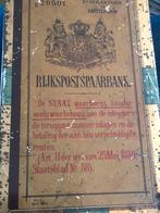 Antiek blik rijkspost spaarbank 1900, Ophalen of Verzenden, Gebruikt, Overige