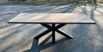 Massief eiken eettafel 240, Ophalen, 50 tot 100 cm, Vijf personen of meer, Rechthoekig