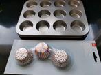 Muffinvorm voor 12 cupcakes met vormpjes, Ophalen of Verzenden, Nieuw, Cupcakes