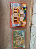 Vintage Houten Bouwblokken met Voorbeeld, Antiek en Kunst, Antiek | Speelgoed, Ophalen of Verzenden