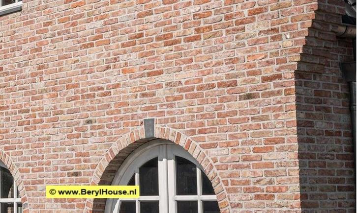 € 57,- per m2  Oude kloostermoppen metselstenen rood, Doe-het-zelf en Verbouw, Metselstenen, Gebruikt, Bakstenen, Verzenden