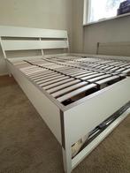 bedframe 140x200 (IKEA TRYSIL) – wit, met lattenbodem, Ophalen, Gebruikt, Wit, Tweepersoons