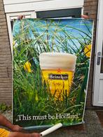 ANTIEKE ORIGINEEL HEINEKEN POSTERS uit de jaren 80 retro, Verzamelen, Biermerken, Ophalen, Zo goed als nieuw, Reclamebord, Plaat of Schild