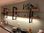 Keukenrek Wandrek wijnrek industrieel, Huis en Inrichting, Woonaccessoires | Wandplanken en Boekenplanken, Ophalen of Verzenden