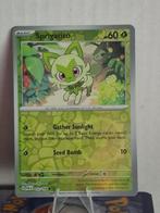 PAL 012/093 Sprigatito reverse holo, Ophalen of Verzenden, Zo goed als nieuw, Losse kaart