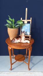 Antieke eikenhouten wijntafel, bijzettafeltje, sidetable, Antiek en Kunst, Antiek | Meubels | Tafels, Ophalen