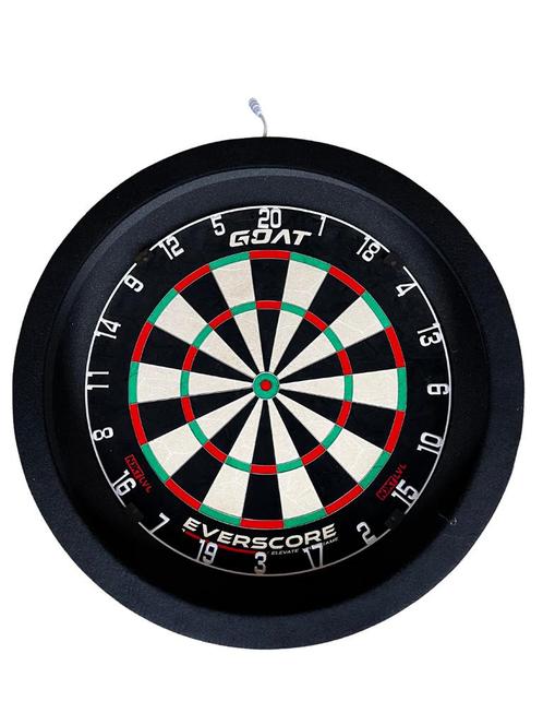 Dartbord verlichting led surroundring zwart, Sport en Fitness, Darts, Zo goed als nieuw, Dartbord, Verzenden
