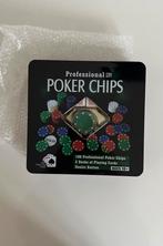 Poker Set - 100 Chips - Professioneel, Drie of vier spelers, Ophalen of Verzenden, Nieuw