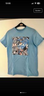 Blauw shirt met foto van balman paris, Kleding | Dames, Blauw, Ophalen of Verzenden, Zo goed als nieuw, Korte mouw