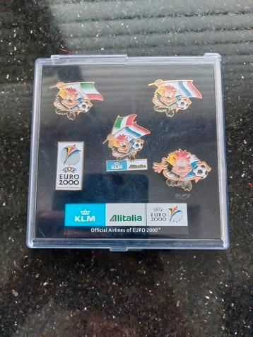 KLM/ Alitalia UEFA EURO 2000 zeldzame pins beschikbaar voor biedingen