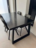 Massief Eiken Eettafel – 160x90, Huis en Inrichting, Tafels | Eettafels, Gebruikt, Eikenhout, 150 tot 200 cm, Vier personen