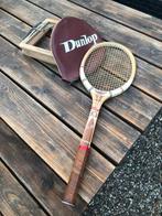 Vintage houten Dunlop racket, Ophalen, Zo goed als nieuw, Racket, Dunlop