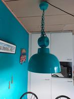 Hk living lamp/ turquoise/industriele lamp, Huis en Inrichting, Lampen | Kroonluchters, Ophalen of Verzenden