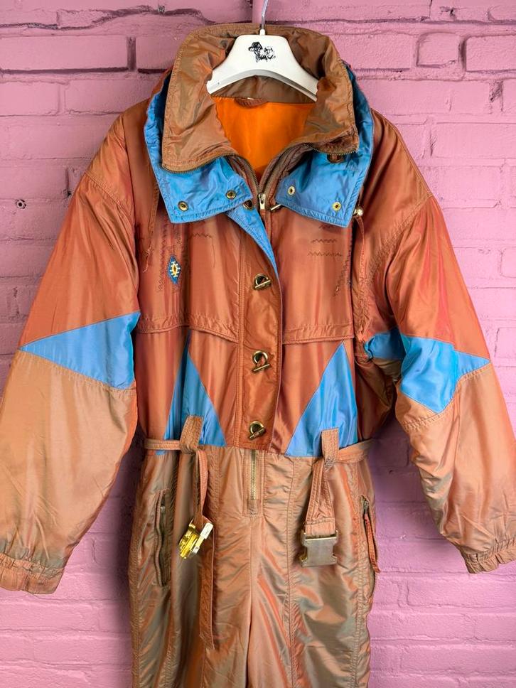 Vintage Fout Skipak van Etirel maat 46 / XL, Kleding | Dames, Wintersportkleding, Zo goed als nieuw, Pak, Maat 38/40 (M), Ophalen of Verzenden