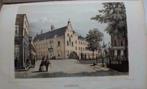 03   / Utrecht De Paus Huizen    Litho 1859, Antiek en Kunst, Kunst | Litho's en Zeefdrukken, Ophalen