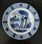 antiek Delfts bord - Delfts Blauw aardewerk, Ophalen of Verzenden