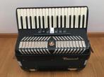 accordeon, Muziek en Instrumenten, Accordeons, 80-bas, Toetsaccordeon, Zo goed als nieuw, Met riemen