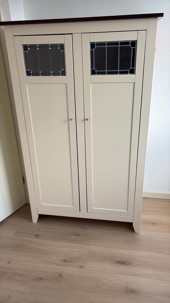 Kledingkast met glazen deuren, Antiek en Kunst, Antiek | Meubels | Kasten, Ophalen