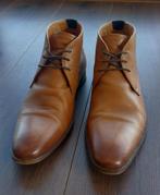 Manfield cognac leren veterboots (Maat 43), Manfield, Bruin, Ophalen of Verzenden, Zo goed als nieuw