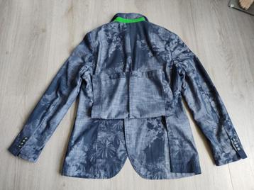 MANUEL RITZ Bijzonder Jeans-Blauw Zomer-Colbert maat 50 beschikbaar voor biedingen
