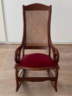 Prachtige schommelstoel, Huis en Inrichting, Antiek, Gebruikt, Bruin, Riet of Rotan