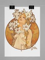 ALPHONSE MUCHA Retro Jugendstil Art Poster, Ophalen of Verzenden, Overige typen