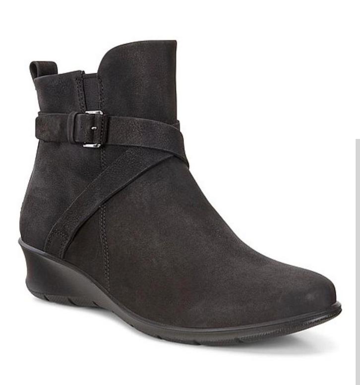 Ecco dames nubuck enkellaarsje maat 40, Kleding | Dames, Schoenen, Zo goed als nieuw, Zwart, Ophalen of Verzenden