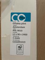 5 Nieuwe CO Pro Gelakte Plinten Amsterdam RAL 9010, Doe-het-zelf en Verbouw, Plinten en Afwerking, Ophalen, Nieuw, Mdf, 200 tot 250 cm