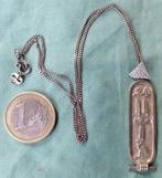 Zilveren hanger uit Egypte aan zilveren ketting, Ophalen of Verzenden, Zilver, Zilver, Met hanger