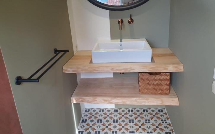 Wastafel planken op maat, Huis en Inrichting, Badkamer | Badkamermeubels, Nieuw, Wasbak of Wastafel, Minder dan 100 cm, 50 tot 100 cm