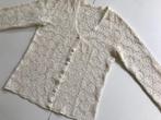Handgemaakt gehaakt Oostenrijks vestje ecru haakgaren, Ophalen of Verzenden, Nieuw, Maat 36 (S), Overige kleuren