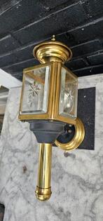 Koperen rijtuiglamp..elektrisch ., Ophalen of Verzenden, Zo goed als nieuw