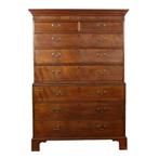 Antieke Mahonie Kast Tallboy Chest on Chest George III 19de, Antiek en Kunst, Antiek | Meubels | Kasten, Ophalen