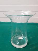 trompetvaas van dik glas rond, Huis en Inrichting, Woonaccessoires | Vazen, Ophalen of Verzenden, 'T Olde Gre-j, Info@toldegrej.nl