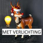 Standing Reindeer – Rendier met verlichte Neus Hoogte 115 cm, Diversen, Nieuw, Ophalen