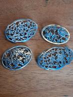 4 vintage zilveren broches, Ophalen of Verzenden, Zo goed als nieuw, Onbekend, Onbekend