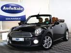 MINI 1.6 Cooper Cabriolet AUTOMAAT Chili LEDER NAVI BT STOEL, Auto's, Mini, 15 km/l, Gebruikt, Zwart, 4 cilinders