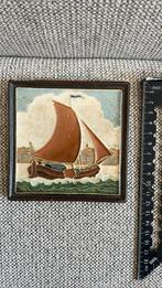 Porceleyne Fles Delft tegel ‘Friese Kotter’ boot zeilboot, Antiek en Kunst, Ophalen of Verzenden
