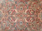 Vintage retro vloerkleed orange gold Persian wol 250x346cm, Huis en Inrichting, Stoffering | Tapijten en Kleden, Gebruikt, 200 cm of meer
