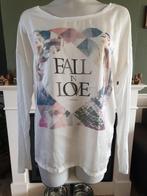 Esqualo mooie crème top topje longsleeve mt M 40 gratis verz, Maat 38/40 (M), Verzenden, Wit, Esqualo
